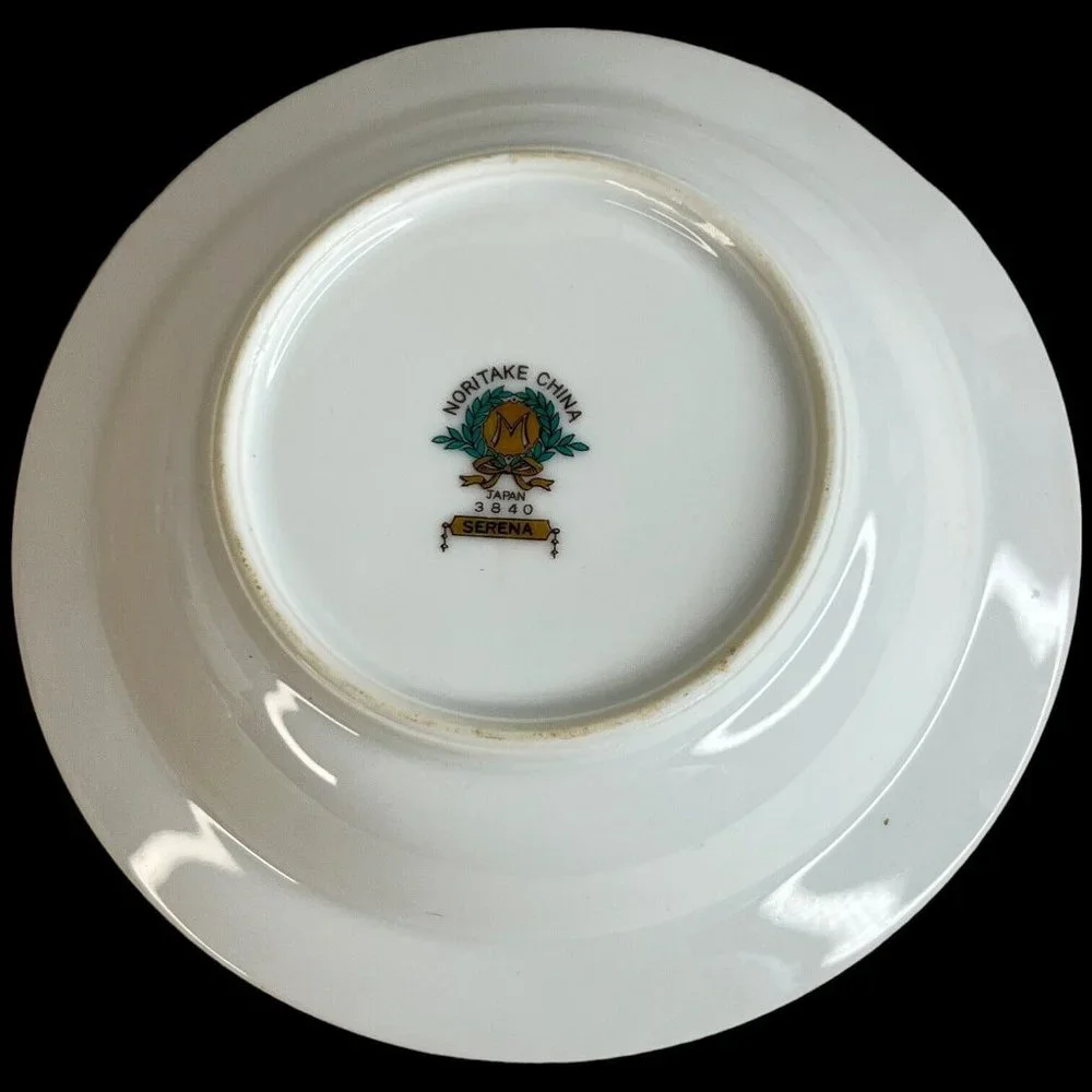 4 Noritake China Serena Rim Fruit Bowl Dessert Sauce Floral 5.75” Made Japan VTG